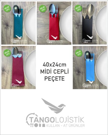 Airlaid Midi Cepli Peçete 40×24